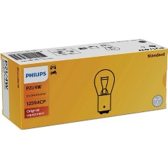 Изображение товара Лампа автомобильная PHILIPS Vision P21/4W BAZ15d 12V, 1шт, 12594CP