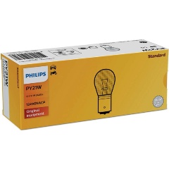 Изображение товара Лампа автомобильная PHILIPS PY21W BAU15s Yellow 12V, 1шт, 12496NACP