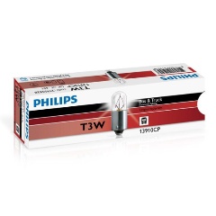 Изображение товара Лампа автомобильная PHILIPS T3W (BA9s) 24V, 1шт, 13910CP