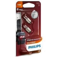 Изображение товара Лампа автомобильная PHILIPS T4W (BA9s) 24V, 13929B2