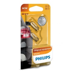 Изображение товара Автомобильная лампа PHILIPS W3W W2.1x9.5d 12V комплект 2шт