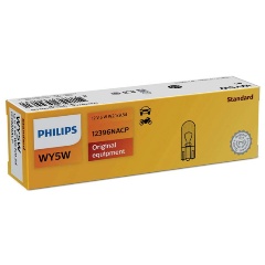 Изображение товара Лампа автомобильная PHILIPS Yellow WY5W W2.1x9.5d 12V, 1шт, 12396NACP