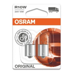 Изображение товара Лампа автомобильная OSRAM R10W BA15s, 24V, 2шт, 5637-2бл