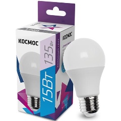 Изображение товара КОСМОС A60 15Вт 6500К E27 220В LkecLED15wA60E2765