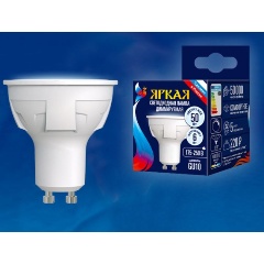 Изображение товара Энергосберегающая светодиодная лампа GU10 6W диммируемая Uniel LED-JCDR