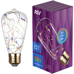 Изображение товара Светодиодная лампа REV конус, ST64, RGB, 2Вт, E27, 2700K, 200Лм, 230В, 32447 8