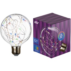 Изображение товара Светодиодная лампа REV шар, G95, RGB, 2Вт, E27, 2700К, 200Лм, 230В, 32446 1