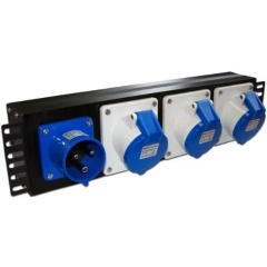 Изображение товара Блок розеток LANMASTER TWT-PDU-32AI9-1P 3шт, 1U, 19"