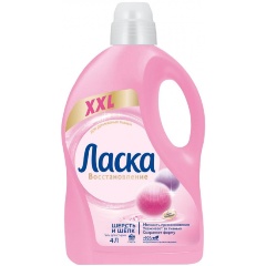 Изображение товара Гель для стирки ЛАСКА Восстановление Шерсть и Шелк, 4 л