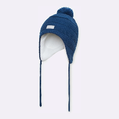 Изображение товара Шапка-бини LASSIE 7300006A-6820 для мальчика, цвет синий, размер 038