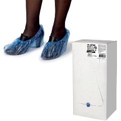 Изображение товара Бахилы ЛАЙМА Laima комплект 2000 шт. (1000 пар) в упаковке, стандарт, размер 40х14 см, 2,8 г, ПНД, 630718