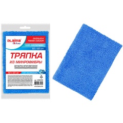 Изображение товара Тряпка ЛАЙМА для мытья пола из микрофибры 50х60 см OVERLOCK INDIGO COLOUR