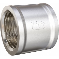 Изображение товара Муфта LD DN15 (1/2") ВР латунь никель