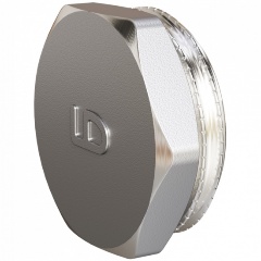 Изображение товара Заглушка LD DN25 1'' латунь никель для трубопроводов