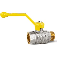 Изображение товара Кран шаровой LD Pride 47.32.B-Н.Р.GAS для газа, вн./нар. резьба, ручка-рычаг, 1 1/4"