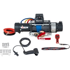 Изображение товара Лебёдка электрическая двухскоростная RUNVA 12V 12000 lbs 5443 кг, синтетический трос, EWD12000SSR