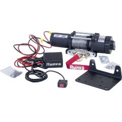 Изображение товара Лебёдка электрическая RUNVA 12V 4500 lbs 2041 кг, синтетический трос