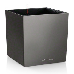 Изображение товара Кашпо с автополивом Lechuza CUBE 40 Антрацитовый металлик