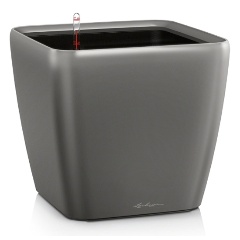 Изображение товара Кашпо с автополивом Lechuza QUADRO LS 21 Антрацитовый металлик All-in-One Set 4л