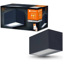 Изображение товара Умный светильник SMART OUTD WI-FI BRICK WIDE RGBW/3000K DG (фасадн. БРА, 14W, 85x145x75mm, 600 lm) - свет-к LEDV