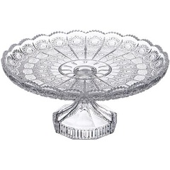 Изображение товара Блюдо на ножке LEFARD Muza Crystal 30х30х15,4 см стеклянное