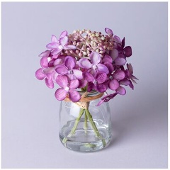 Изображение товара Букет искусственных цветов LEFARD в круглой вазе, 14 см