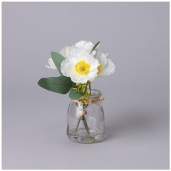 Изображение товара Букет искусственных цветов LEFARD в круглой вазе, 16 см (287-560)