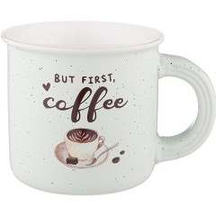 Изображение товара Кружка LEFARD but first coffee 355 мл фарфор белая универсальная