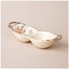 Изображение товара Менажница 2 секции LEFARD 25х9,5х6 см керамическая для сервировки