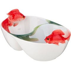 Изображение товара Менажница LEFARD "Золотая Рыбка" 2Х-секционная 17 см.58-116