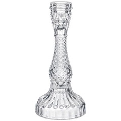 Изображение товара Подсвечник LEFARD diamant стекло 10х10х21 см настольный стильный