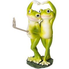 Изображение товара Статуэтка LEFARD Лягушки из полистоуна 12х9х18 см декоративный элемент