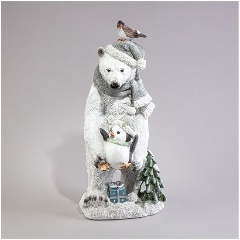 Изображение товара Статуэтка LEFARD Мишка 16,5х18,5х36 см декоративное украшение интерьера