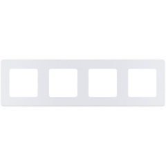 Изображение товара Рамка для электросетей Legrand INSPIRIA 4 поста жемчуг белая стильная