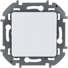 Изображение товара Переключатель Legrand INSPIRIA без фиксации (кнопка) с Н.О./Н.З. контактом, 6 A - 250 В, белый, 673690