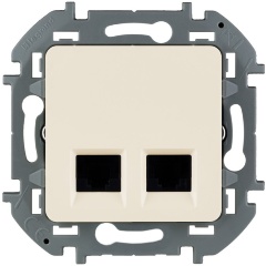 Изображение товара Розетка информационная Legrand INSPIRIA RJ 45 двойная - категория 6 - UTP, слоновая кость