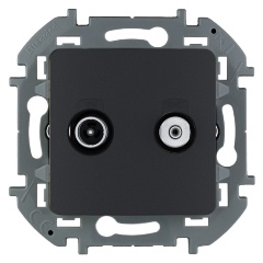 Изображение товара Розетка Legrand INSPIRIA TV/SAT "звезда", антрацит, 673883