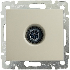 Изображение товара Розетка TV Legrand СП Valena проходная 14дБ, слоновая кость, 774331