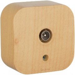 Изображение товара Розетка TV Legrand Quteo 782269, 1.5dB, звезда, дерево, 782269