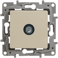 Изображение товара Розетка телевизионная оконечная Legrand TV СП Etika 5дБ 5-862МГц механизм сл. кость, 672365