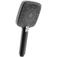 Изображение товара Лейка для душа Lemark 3-функциональная с силиконовыми фильерами черная LM8129BL