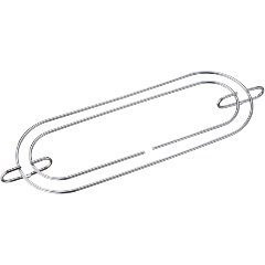 Изображение товара Держатель бокалов LEMAX овальный хром MX-053 для кухни навесной