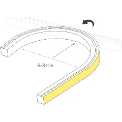 Изображение товара Лента герметичная MOONLIGHT-TOP-X280-16x16mm 24V Warm3000 (10 W/m, IP67, 0,5m, wire x1) (Arlight, Образец)