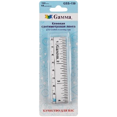 Изображение товара Лента клеевая сантиметровая GAMMA GSS-150 ПВХ бумага 150 см х 2 см белый