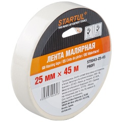Изображение товара Малярная лента STARTUL PROFI 25ммх45м (ST9043-25-45), белая