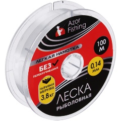 Изображение товара Леска AZOR FISHING Легкая намотка 0,14мм 100м нейлон рыбалка