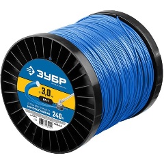 Изображение товара Леска для триммера КРУГ 3.0 мм 240 м ЗУБР Профессионал