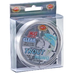 Изображение товара Леска монофильная WFT KG TROUT MONO Clear 200 м, 016 мм