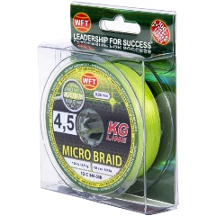 Изображение товара Леска плетеная WFT KG MICRO BRAID Chartreuse 150/0080 мм