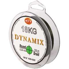 Изображение товара Леска плетеная WFT KG ROUND DYNAMIX Green 150/020 мм